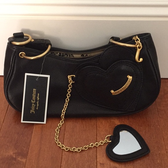 JUICY COUTURE black leather bag new WITH tags - Picture 3 of 8